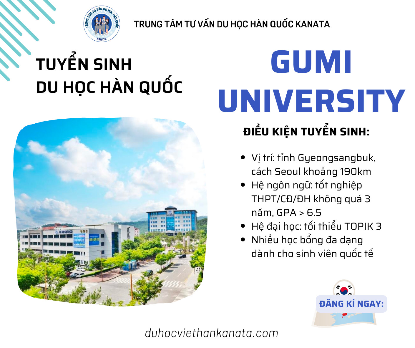 Tuyển sinh du học Đại học Gumi Hàn Quốc